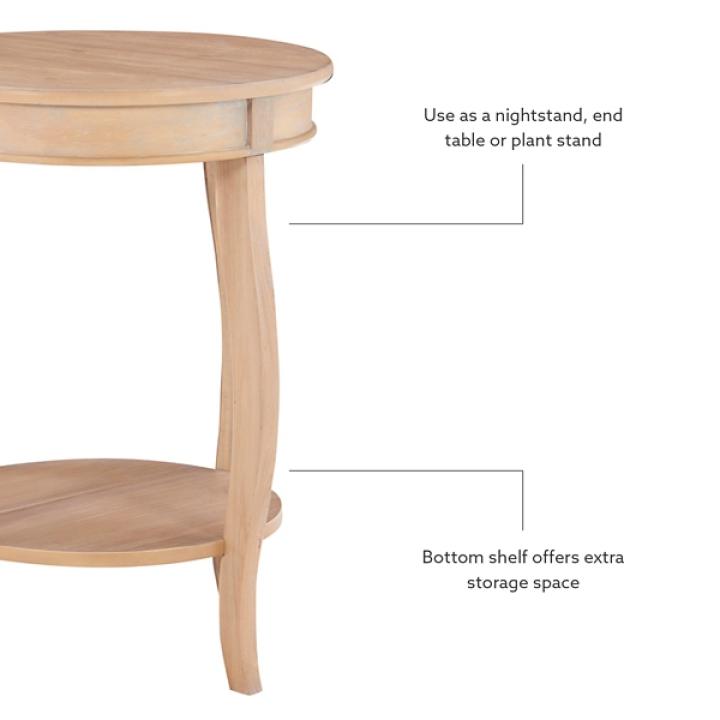 Merryweather Natural Wood Accent Table