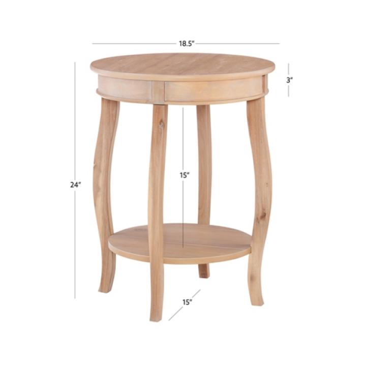 Merryweather Natural Wood Accent Table