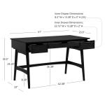 Black Rattan Ryker Desk