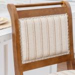 Neutral Stripes Upholstered Emmy Counter Stool