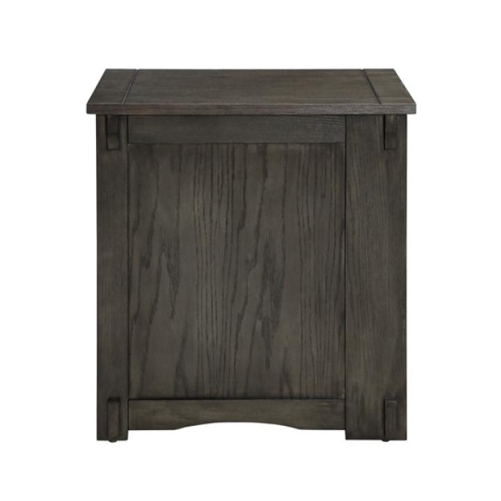 Gray Wood Parnell Storage Accent Table