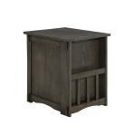 Gray Wood Parnell Storage Accent Table