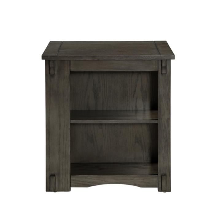Gray Wood Parnell Storage Accent Table