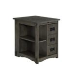 Gray Wood Parnell Storage Accent Table
