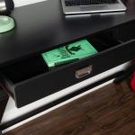 Black Wood 2-Drawer Peggy Desk