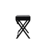 Black Wood 2-Drawer Peggy Desk