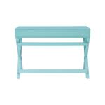Turquoise Wood 2-Drawer Peggy Desk