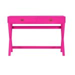 Hot Pink Wood 2-Drawer Peggy Desk