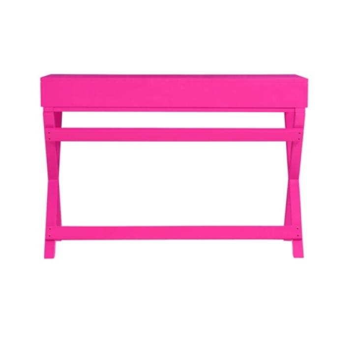 Hot Pink Wood 2-Drawer Peggy Desk