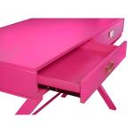 Hot Pink Wood 2-Drawer Peggy Desk