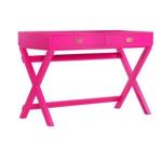Hot Pink Wood 2-Drawer Peggy Desk