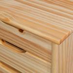 Natural Wood 6-Drawer Cary Storage Cart
