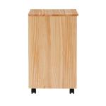 Natural Wood 6-Drawer Cary Storage Cart