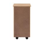 Natural Wood 6-Drawer Cary Storage Cart