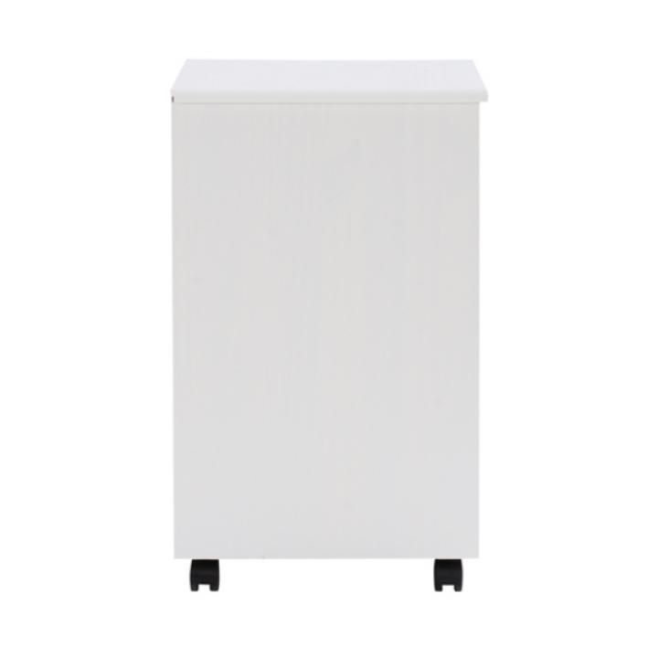 White Wood 6-Drawer Cary Storage Cart