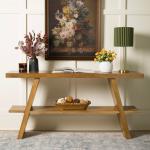 Modern Mahogany Wood Renzo Console Table