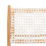 SAFAVIEH White Leather Woven Accent Chair