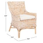 Whitewashed Rattan Cristen Accent Chair