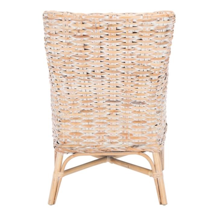 Whitewashed Rattan Cristen Accent Chair