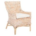 Whitewashed Rattan Cristen Accent Chair