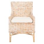 Whitewashed Rattan Cristen Accent Chair