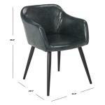 Charcoal Faux Leather Adalena Accent Chair