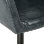 Charcoal Faux Leather Adalena Accent Chair