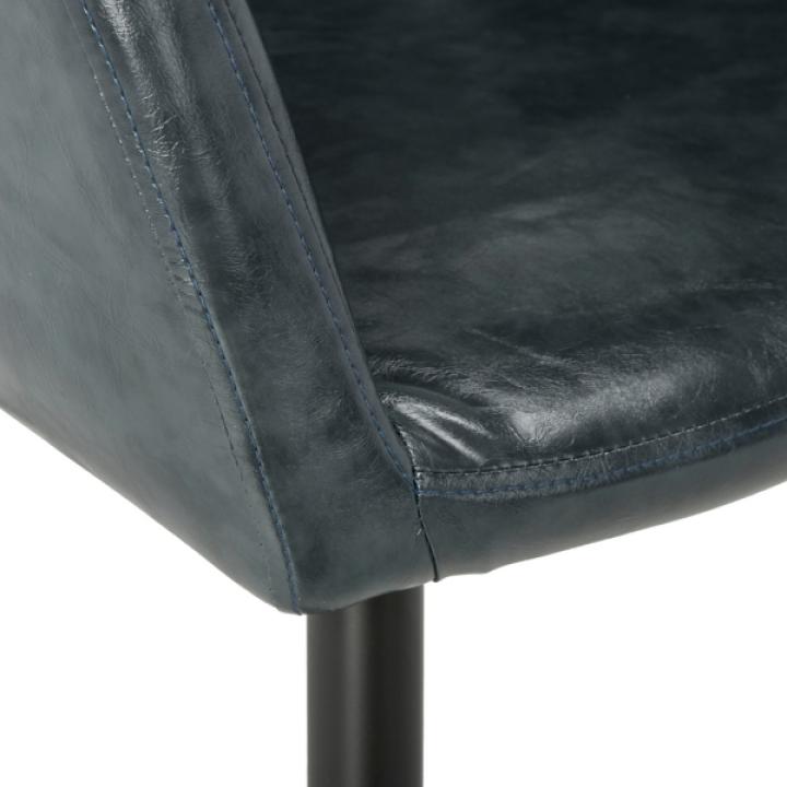 Charcoal Faux Leather Adalena Accent Chair