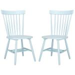 Pale Blue Parker Spindle Dining Chairs, Set of 2