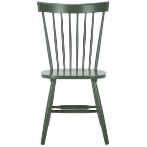 Dark Green Parker Spindle Dining Chairs, Set of 2