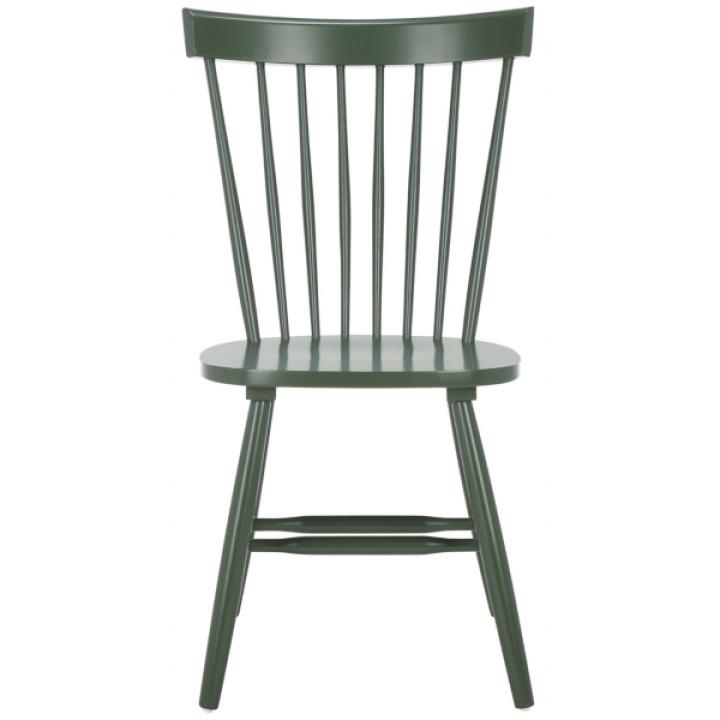 Dark Green Parker Spindle Dining Chairs, Set of 2
