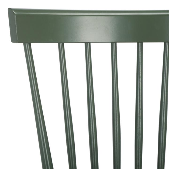 Dark Green Parker Spindle Dining Chairs, Set of 2