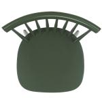 Dark Green Parker Spindle Dining Chairs, Set of 2