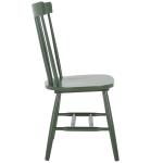 Dark Green Parker Spindle Dining Chairs, Set of 2