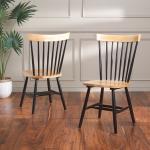 Two-Tone Parker Spindle Dining Chairs, Set of 2