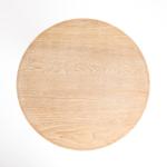 Natural & Cream Wood Bristol Round Accent Table