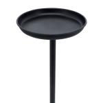 Black Metal Orb Base Accent Table