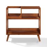 Asheville Walnut Record Player Stand, 32.5 in.