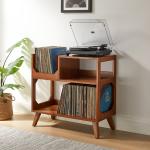 Asheville Walnut Record Player Stand, 32.5 in.