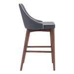 Gray Faux Leather Moore Counter Stool