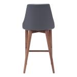 Gray Faux Leather Moore Counter Stool
