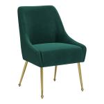 Green Velvet Gold Maxine Dining Chair