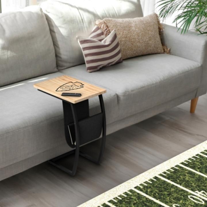 Kansas City Chiefs Wood C-Table