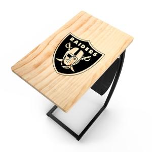 Las Vegas Raiders Wood C-Table