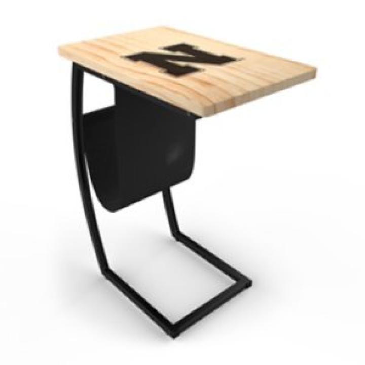 University of Nebraska Wood C-Table