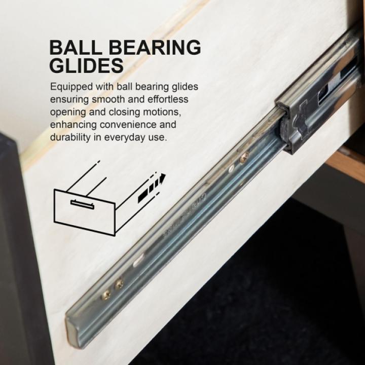 Graywash Wood 2-Drawer Lyla Nightstand