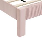 Pink Upholstered Dalia Queen Platform Bed