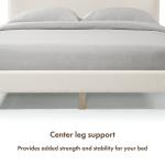 White Boucle Upholstered Sara Queen Bed