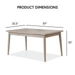 Gray Wood Porter Modern Dining Table
