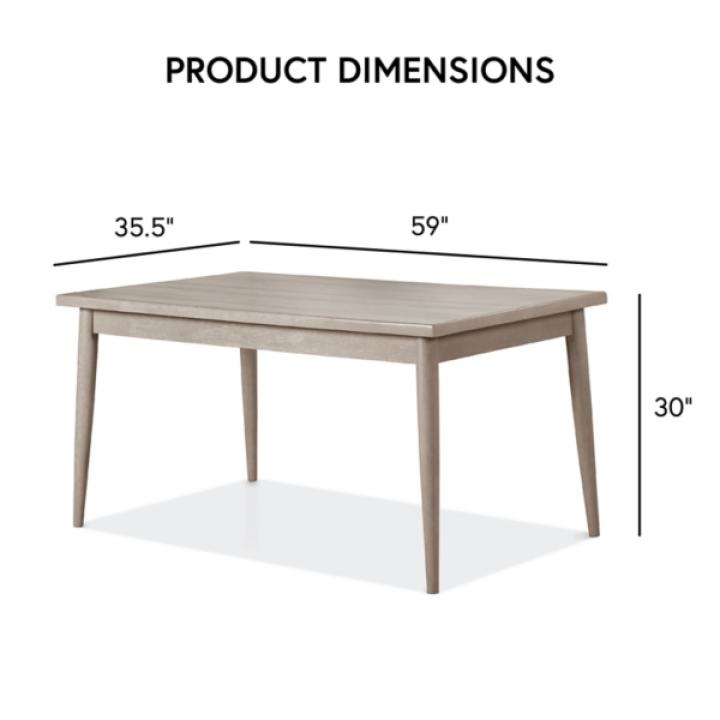 Gray Wood Porter Modern Dining Table